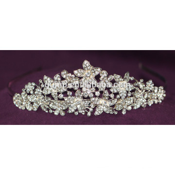 Nouvelle conception Fashion factory wholesale direct crystal nuptiale mariage tiara strass couronne
